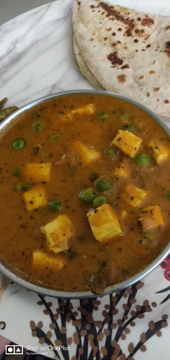 Matar Paneer - Indian Cuisine