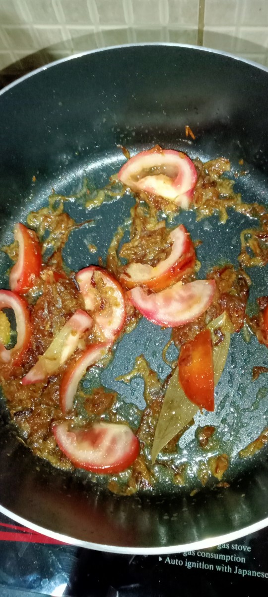 Add tomato.