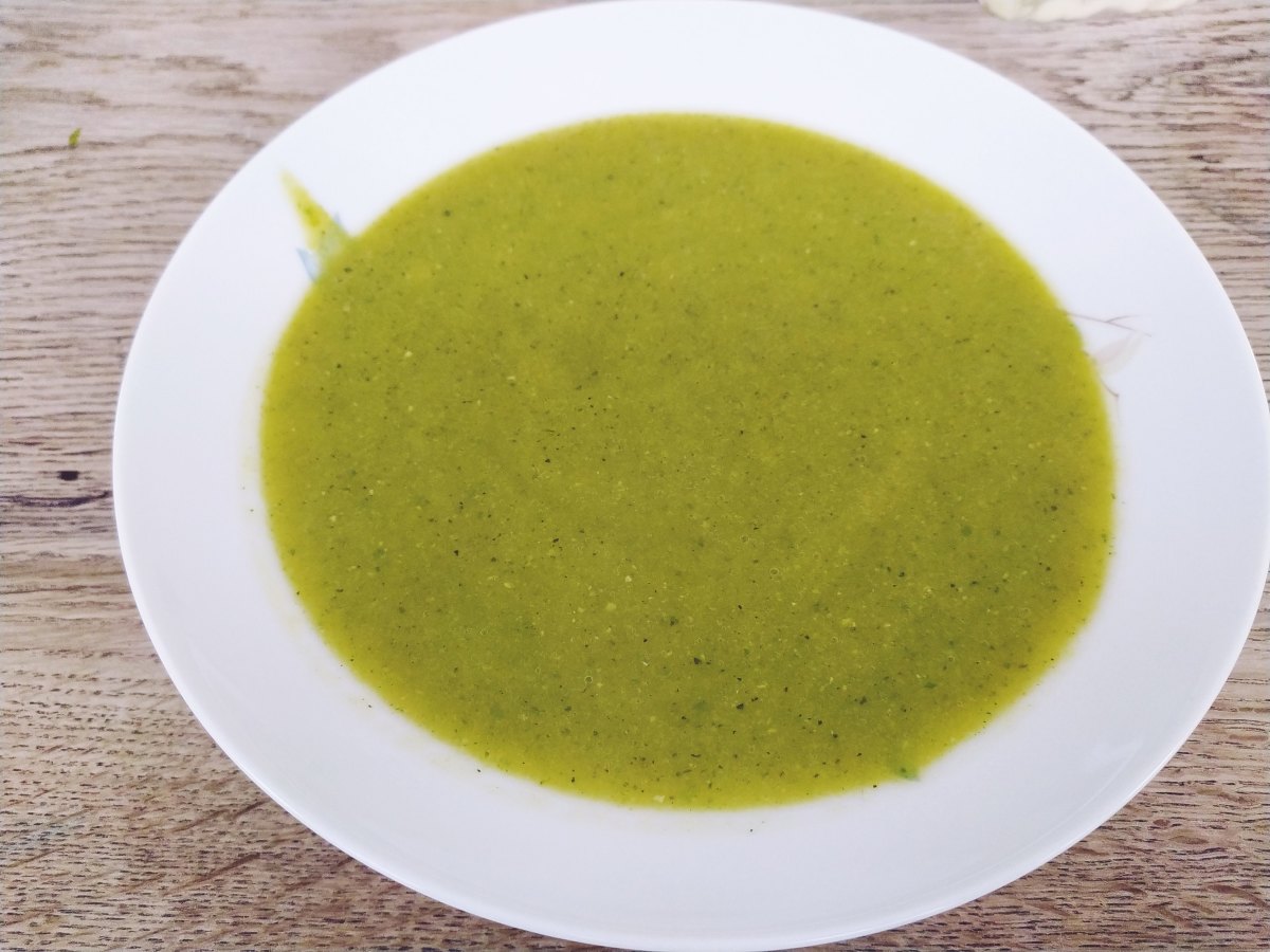 Courgette Soup With Courgettes From My Own Garden