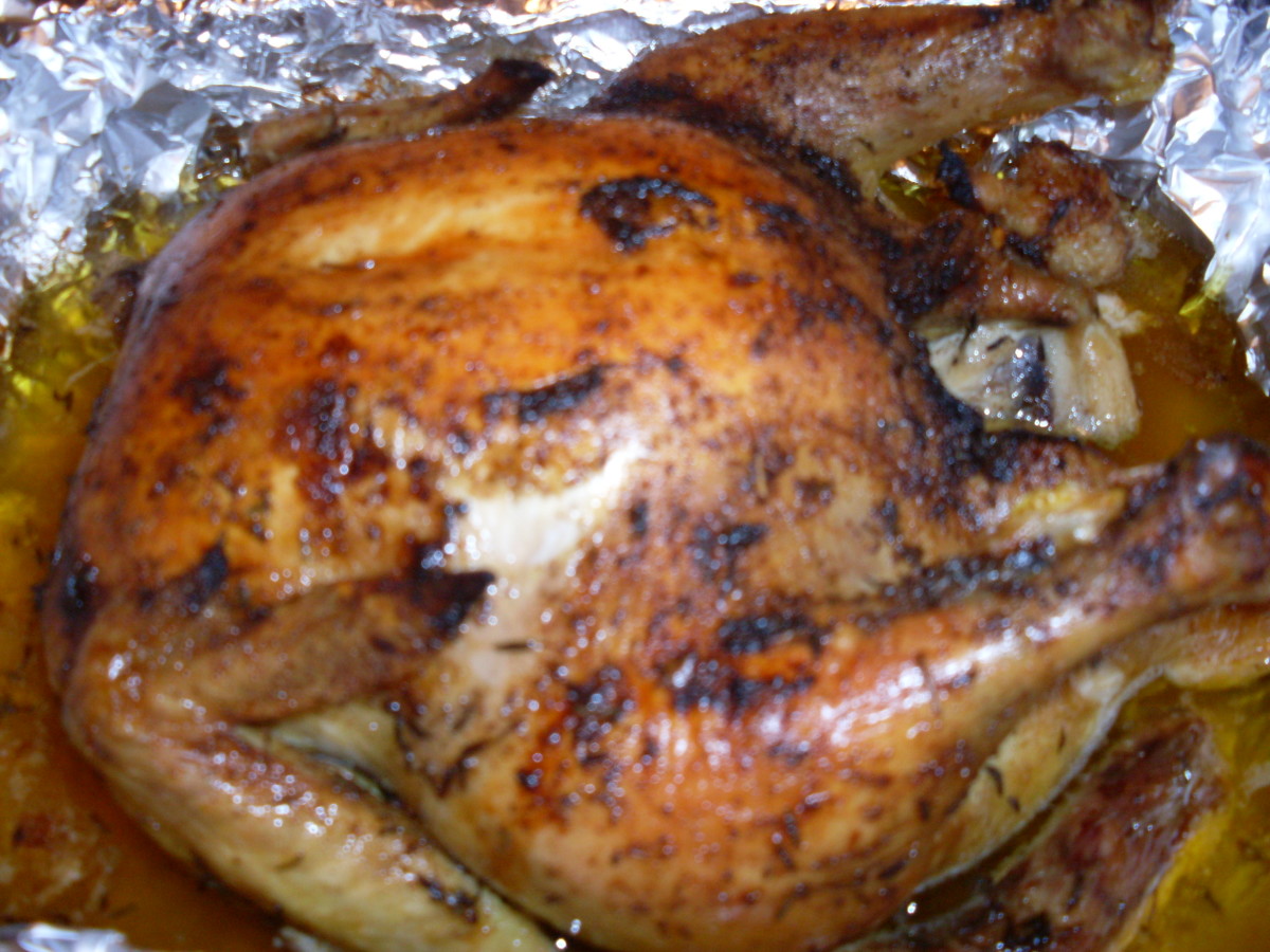 Delicious maple roasted chicken