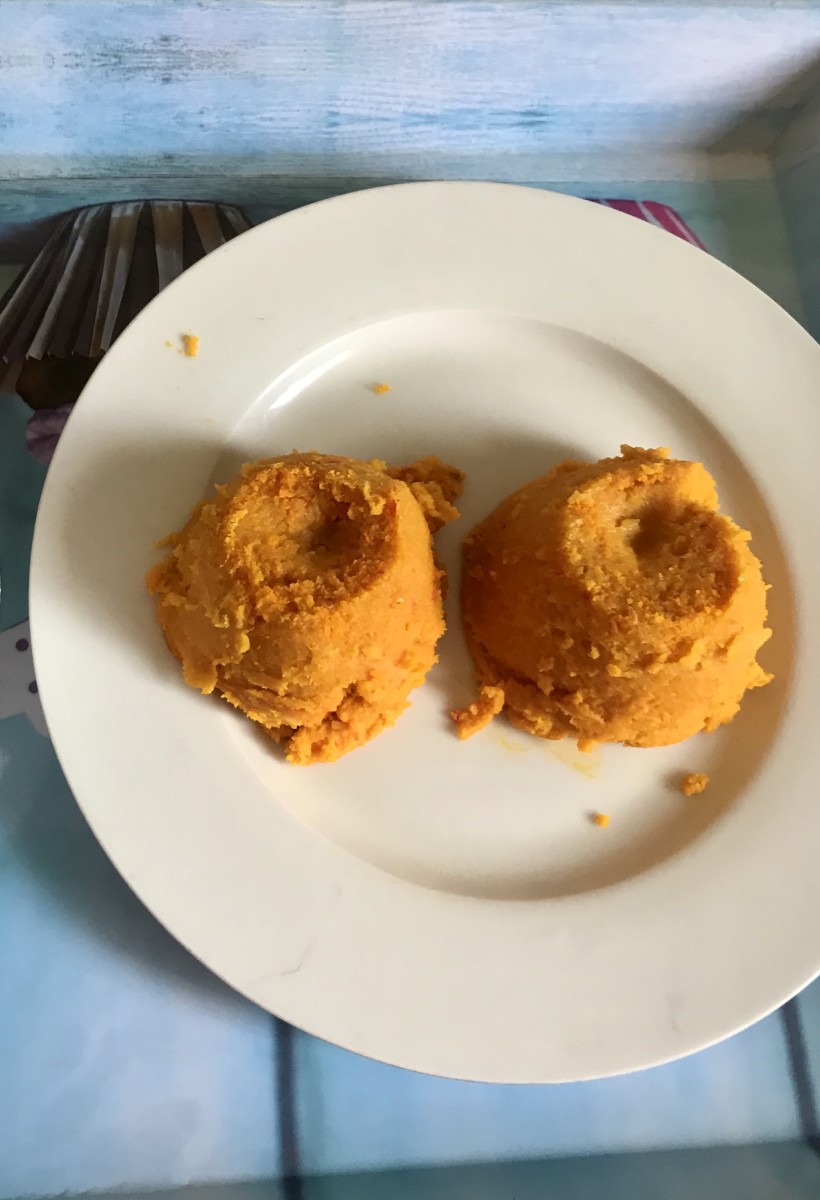 Bambara nut pudding is known as okpa in Nigeria