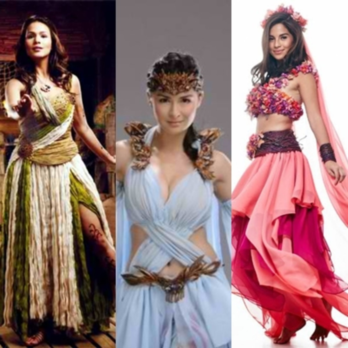 She was portrayed by various actresses in the local media, such as Iza Calzado in the movie Panday Kids; the superhero version played by Marian Rivera; and by Jasmine Curtis on TV. 