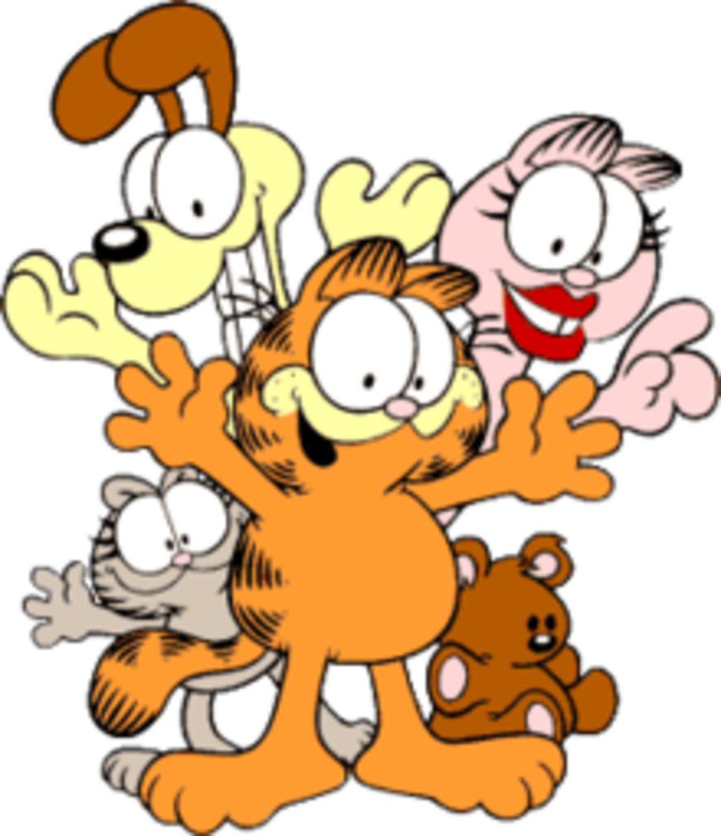 Some of the characters featured in the animated series.