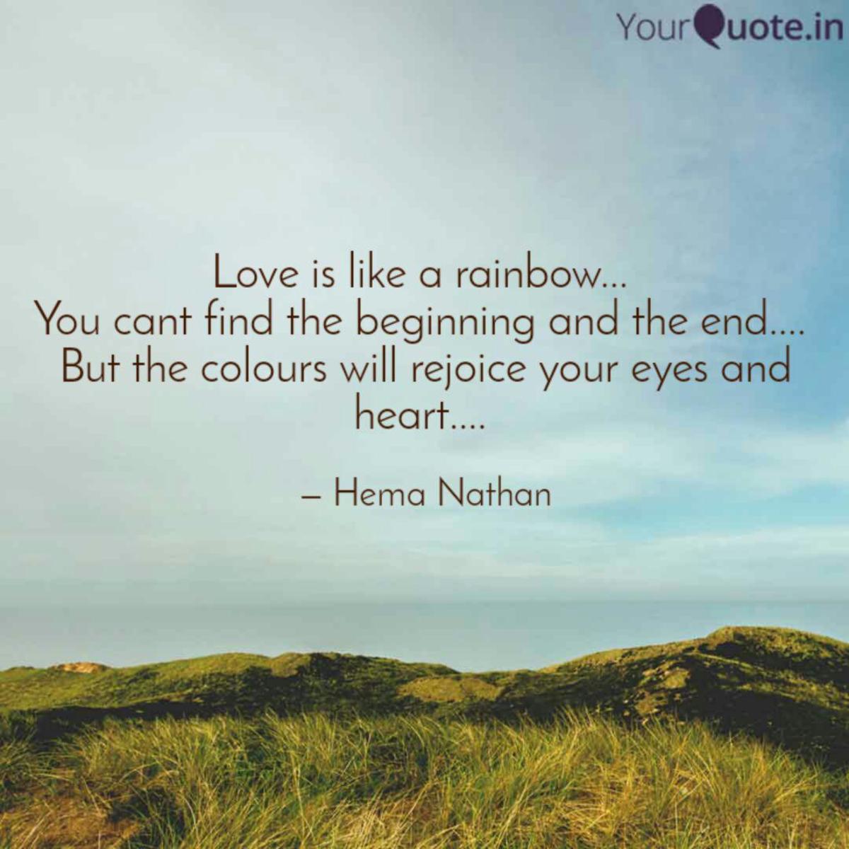 Poem Touching Rainbows LetterPile