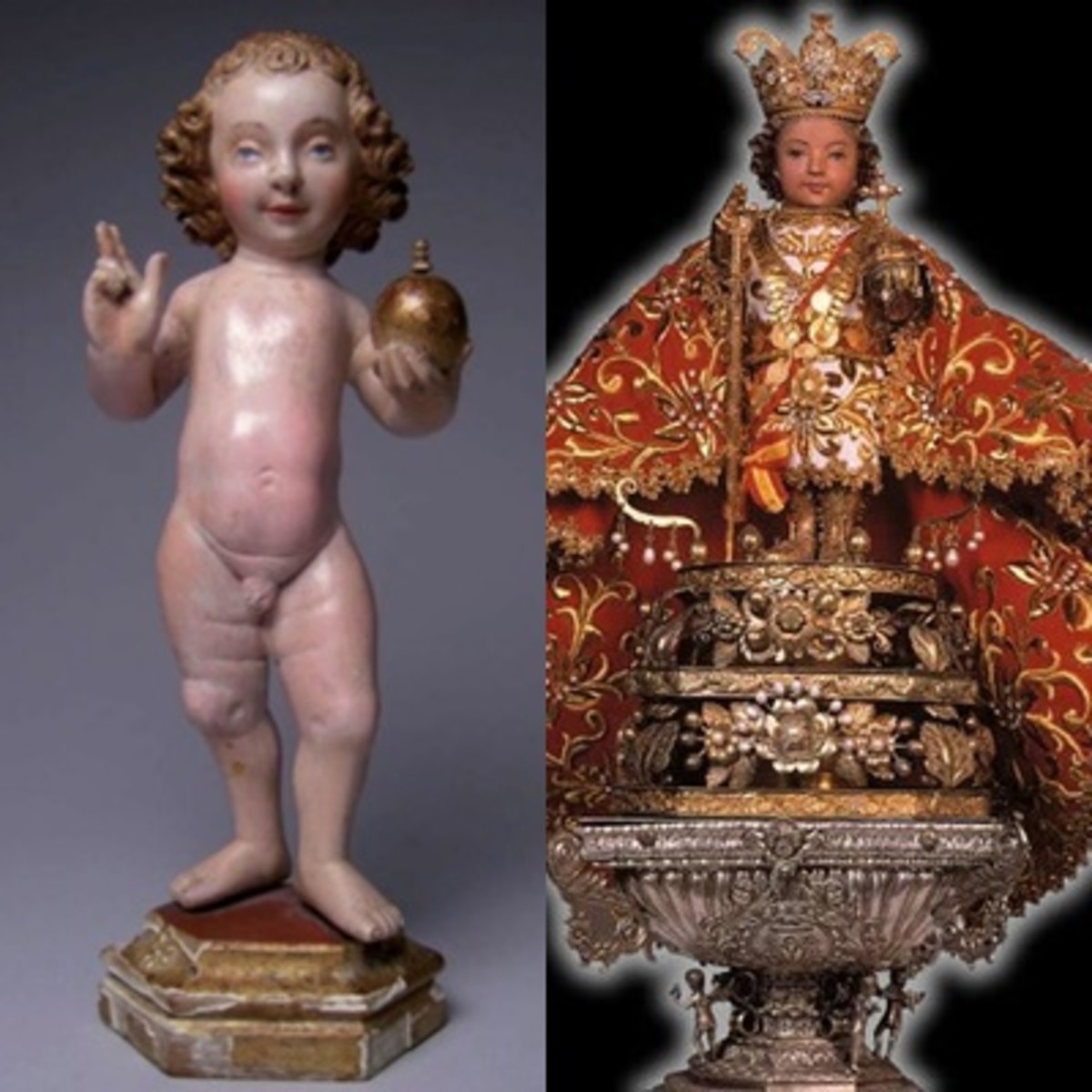The Infant Jesus of Mechelen, and the original Santo Niño de Cebu given by Pigafetta.