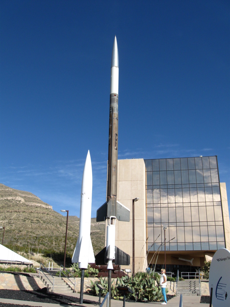Lance Missile (left) and Aerobee 150 (on right)