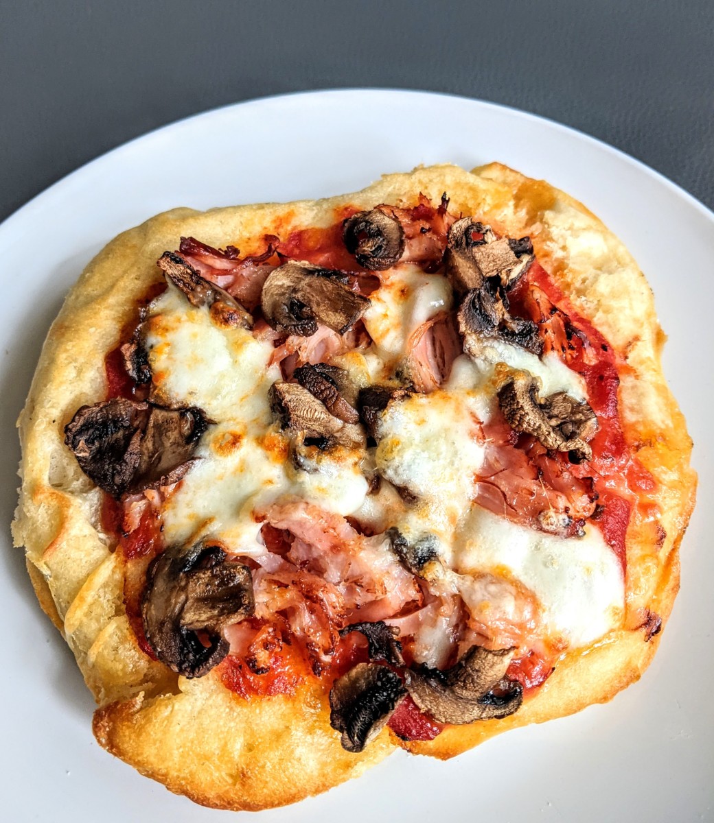 Pizzas are quite easy to bake in an air fryer