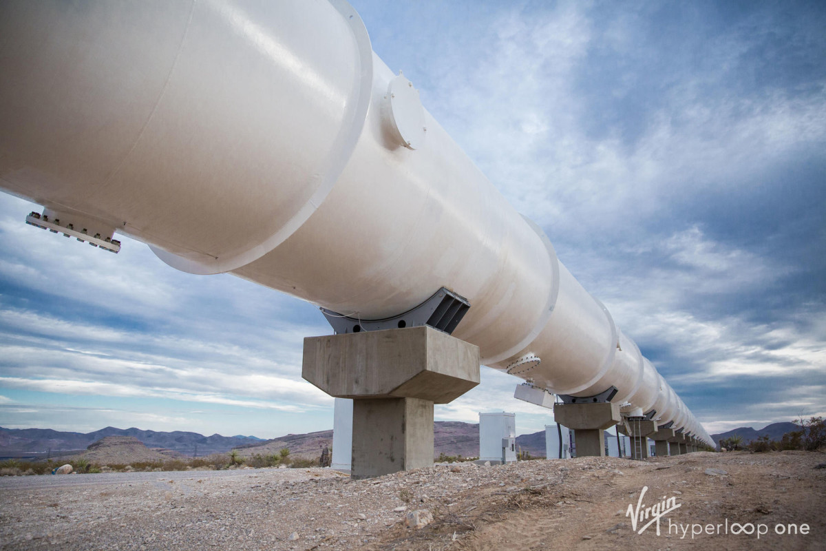 Virgin Hyperloop Test track at Nevada