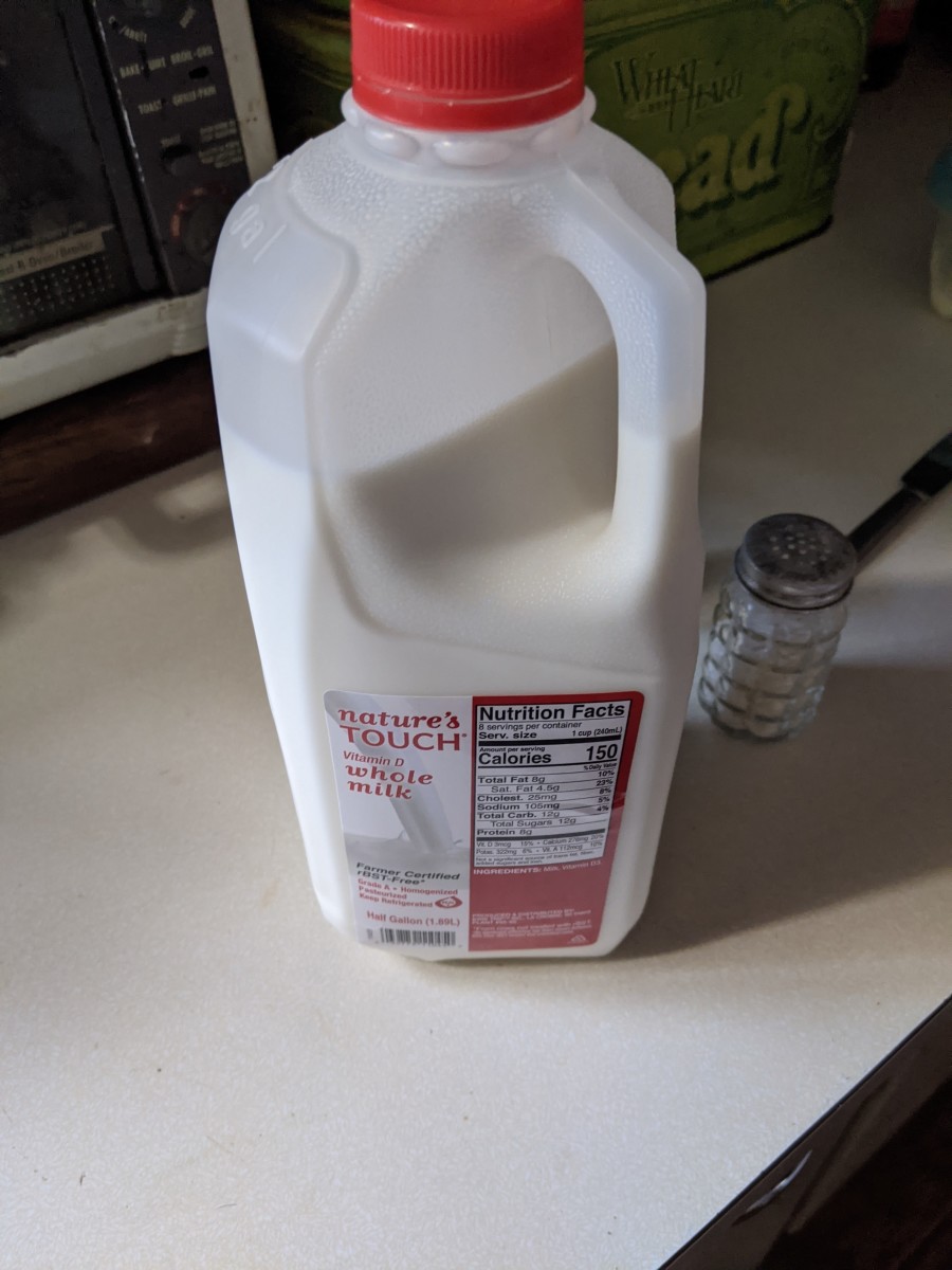 jug of whole milk