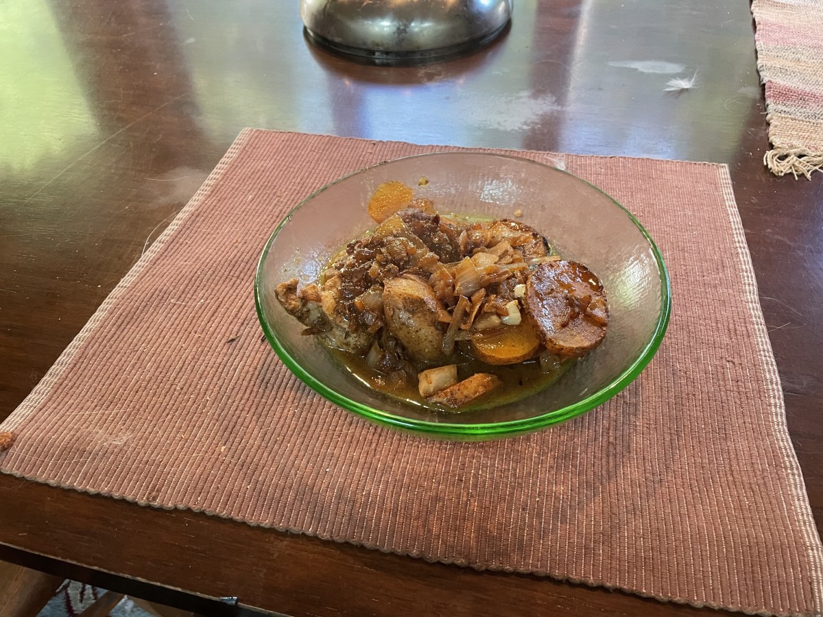 Pork Chops, Onions, and Potatoes Mustard-Dill Roast Recipe