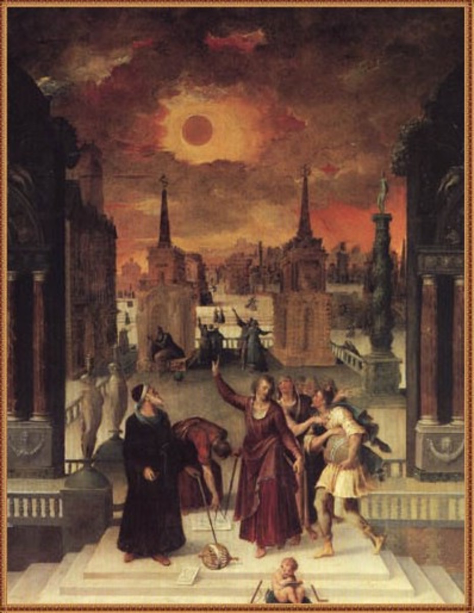 "Astronomers Studying an Eclipse" by Antoine Caron