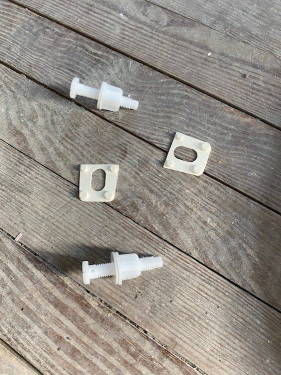 Parts for toilet seat installation