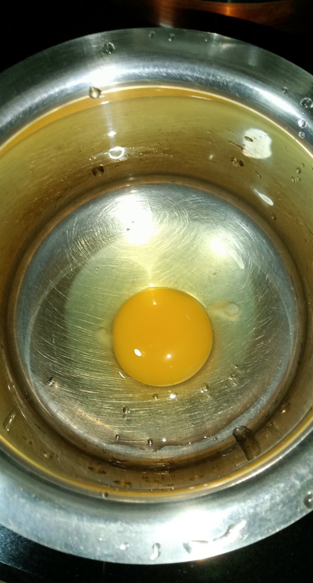 Take one egg.