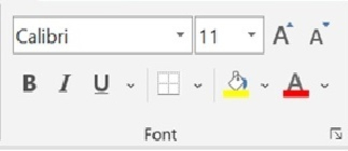 How to Use Font Ribbon Under Home Tab in Microsoft Excel?