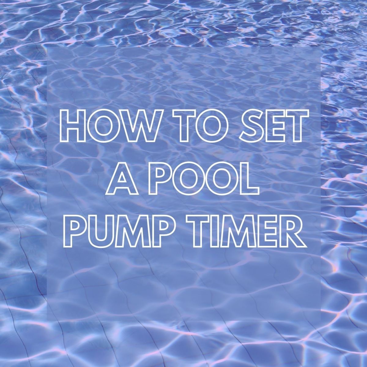 pool timer clock not working