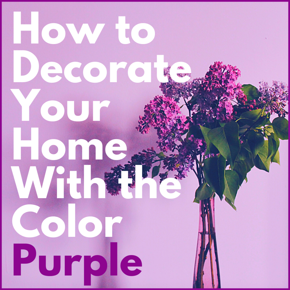 A purple living room? Why not? Be bold!