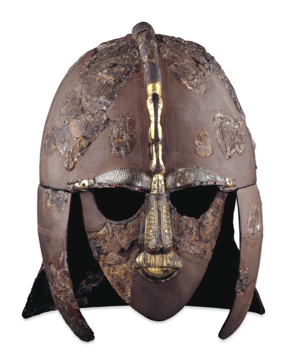 Anglo-Saxon Helment Found at Sutton Hoo England