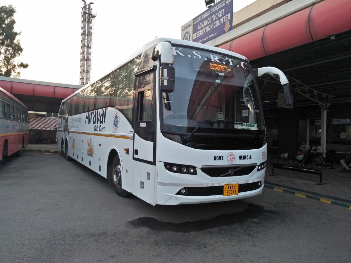 Travel to Shivamogga by Airawata Club Class Air-Conditioned Bus