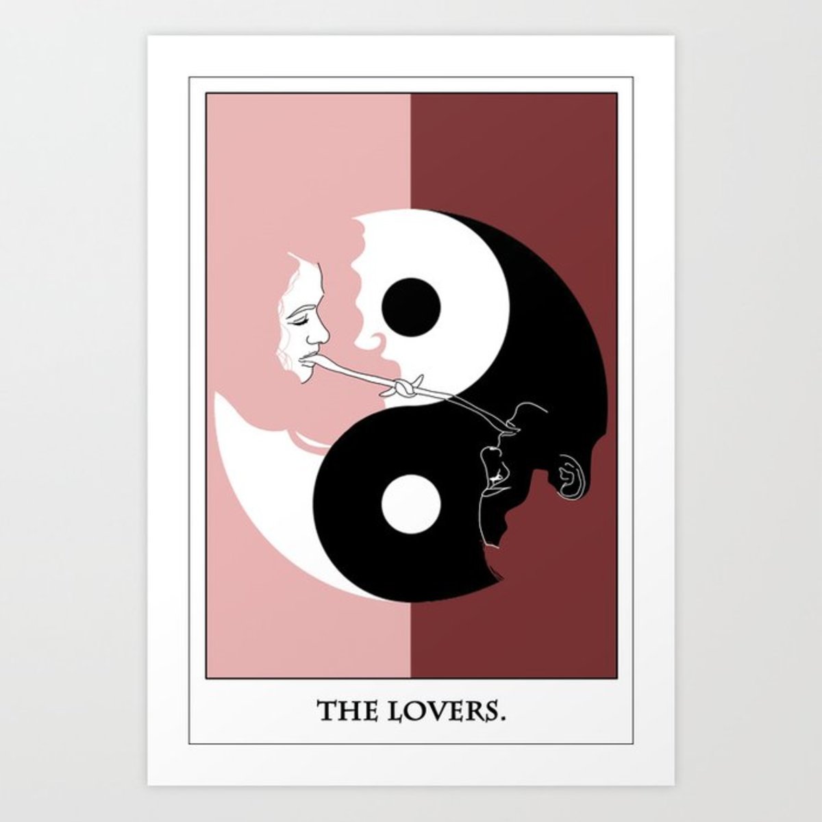 The Lovers card isn't always about a romantic pairing. It could be the union of two opposing forces. It could also be the union of the conscious and subconscious. 