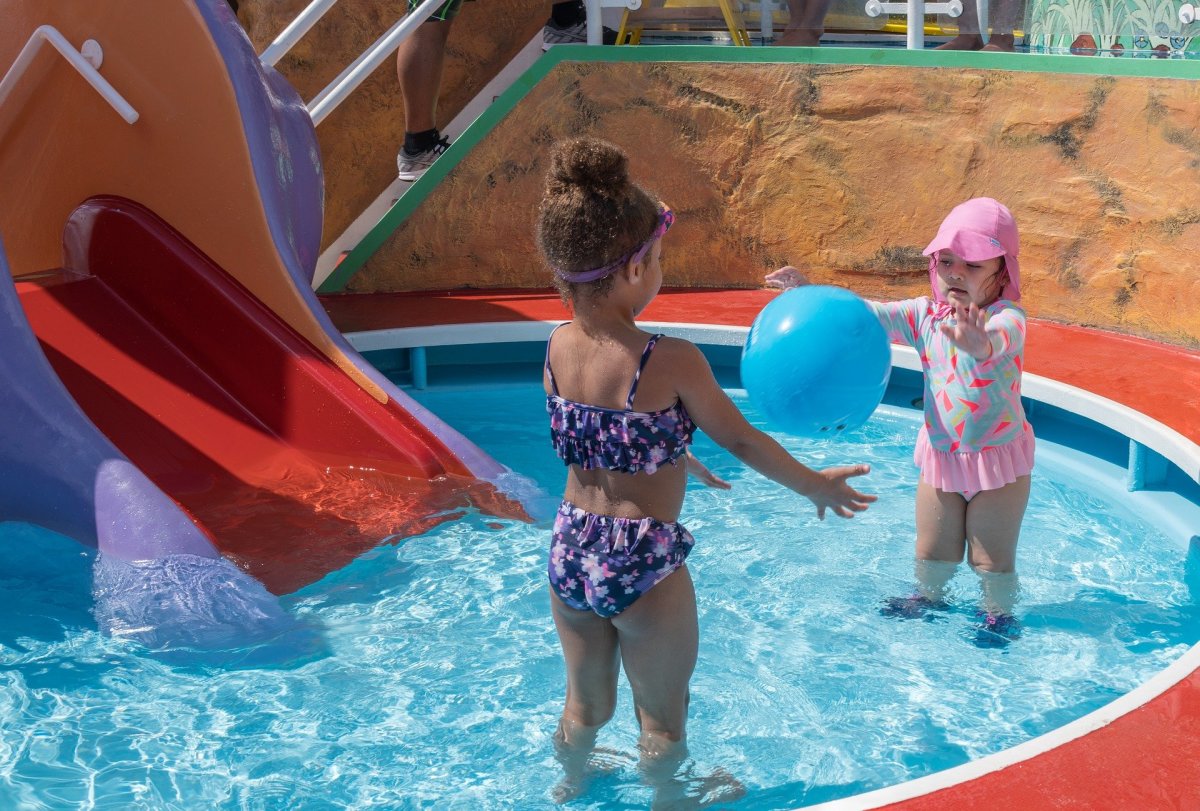 Shallow, above ground pools are the perfect introduction to swimming for kids.