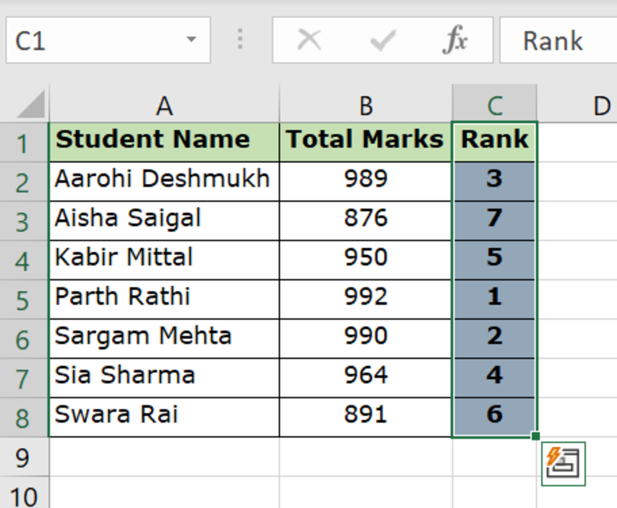 How to Find the Rank of a Value Using Excel - 59