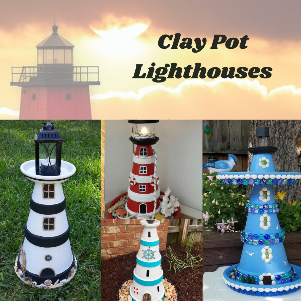 20+ DIY Clay Pot Lighthouses that are Truly Works of Art