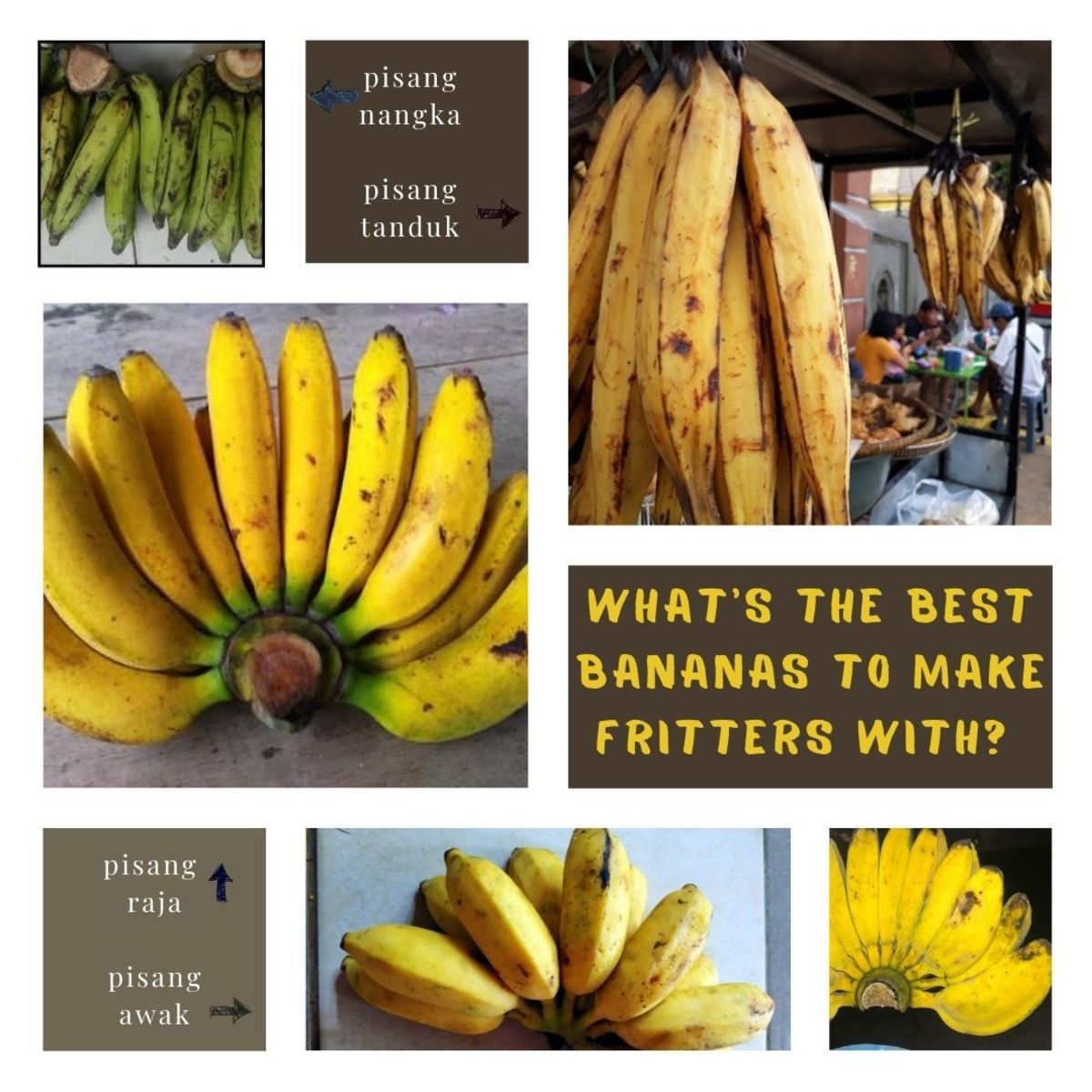 Which banana variety should you use for banana fritters?