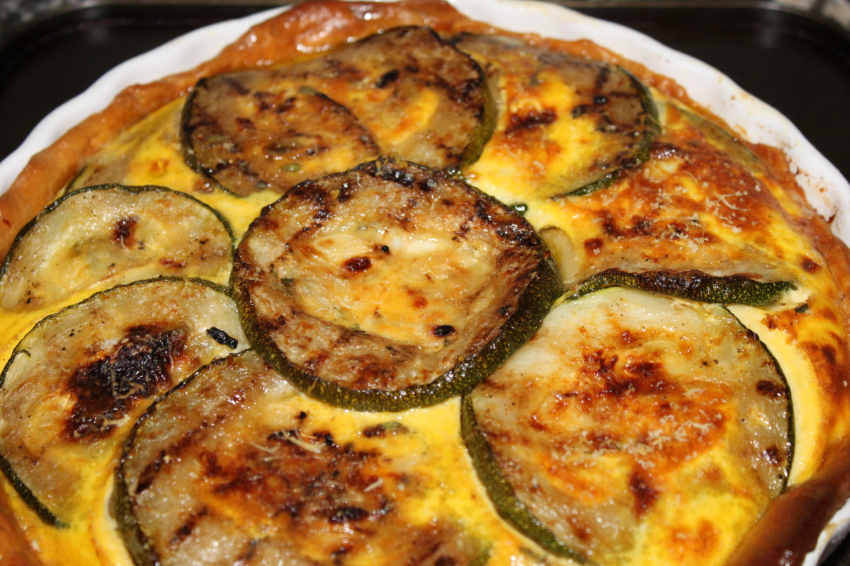 Easy Courgette Quiche With Homemade Pastry (Vegetarian Recipe)