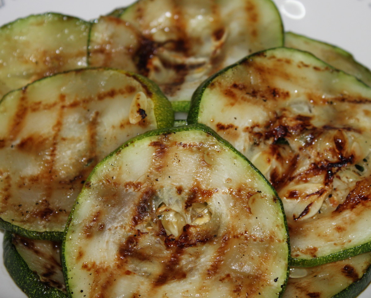 Griddle the courgettes to get a lovely criss-cross effect