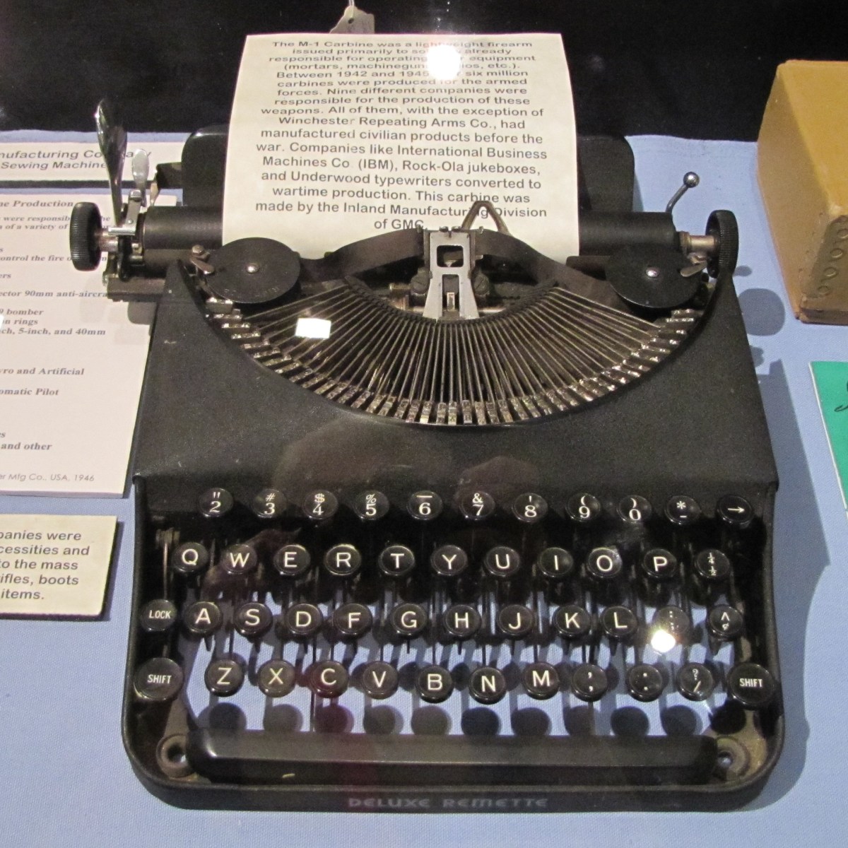Typewriter from WWII era.