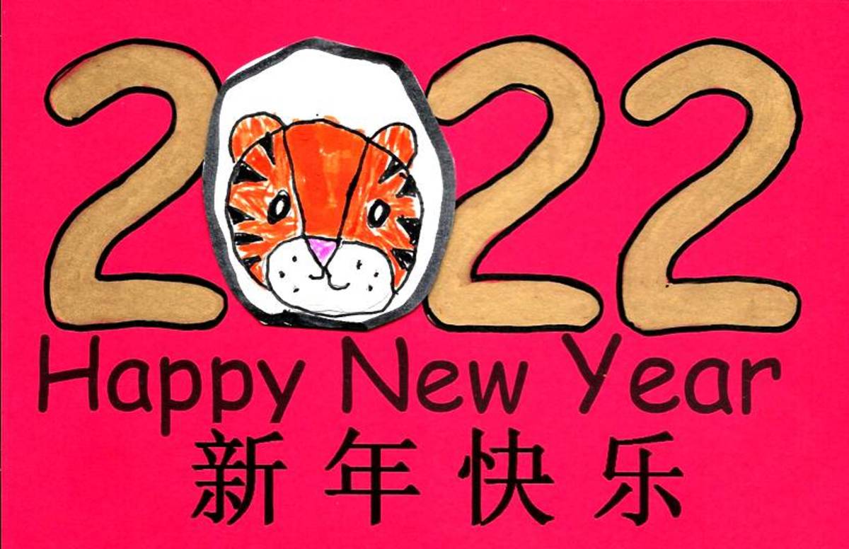 Printable Children's Craft Greeting Cards to Color for the Year of the  Tiger - Holidappy