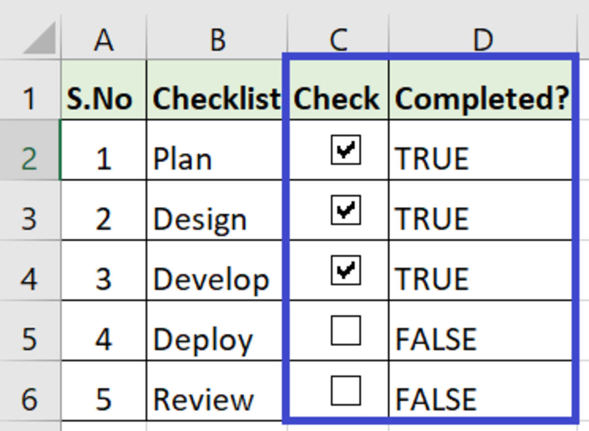 How to Add a Checkbox in Excel and Automatically Generate a True or False Value in the Linked Cell - 8