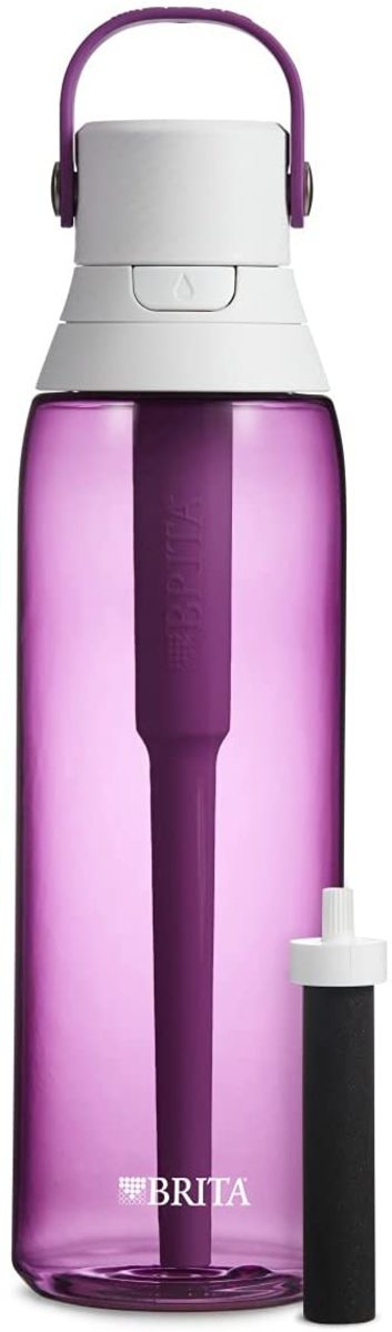 Get the freshest, cleanest tasting water thanks to Brita's plastic water filter bottle.