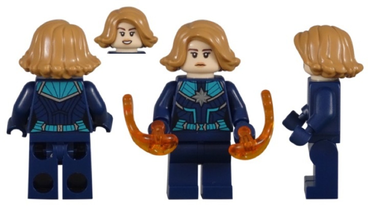 LEGO Carol Danvers Captain Marvel Kree Starforce Uniform Minifigure