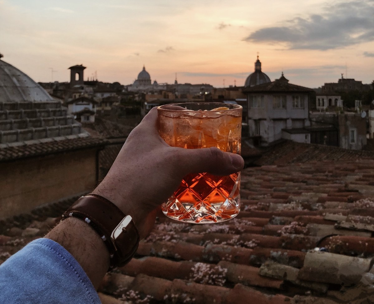 Forget about the trash for a second, here's a toast to remind us that living in Rome is an amazing experience overall.
