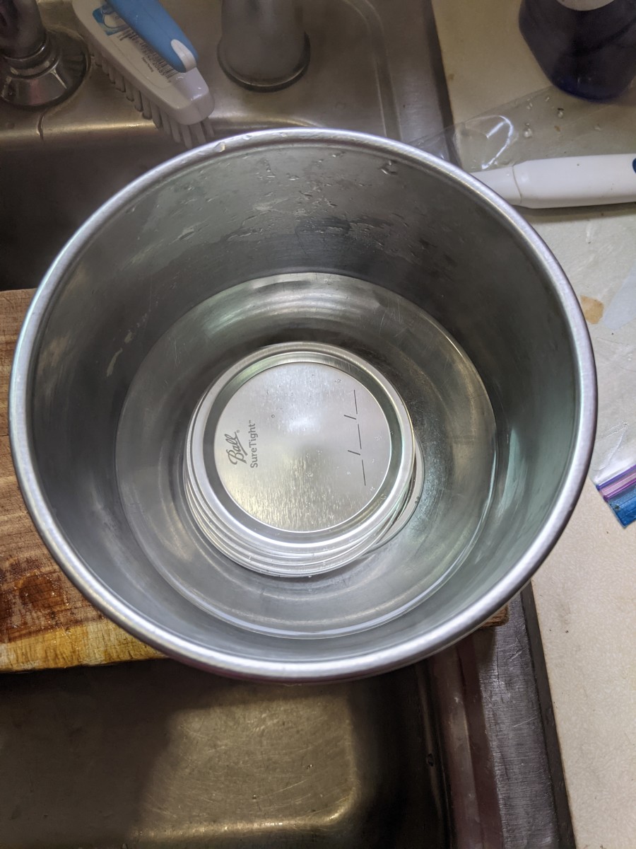 lids in hot water