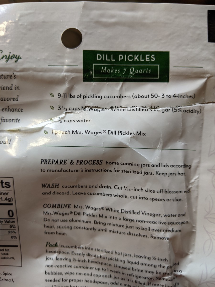 Dill Pickles Canning Using Mrs. Wages HubPages