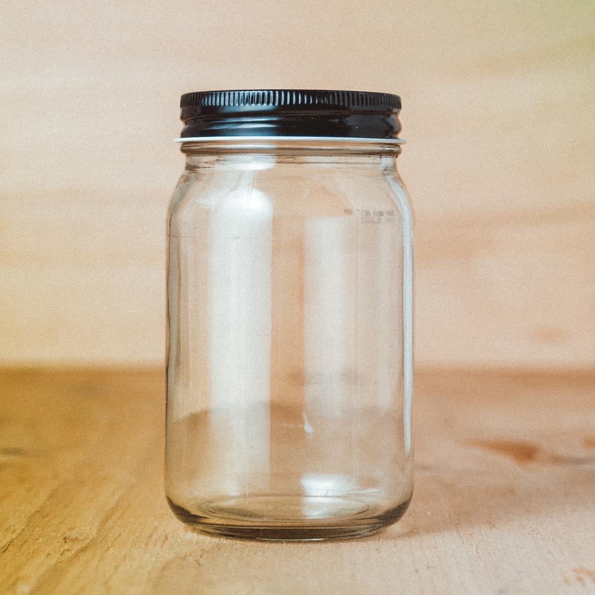 This empty jar symbolizes a part of this album's title. 