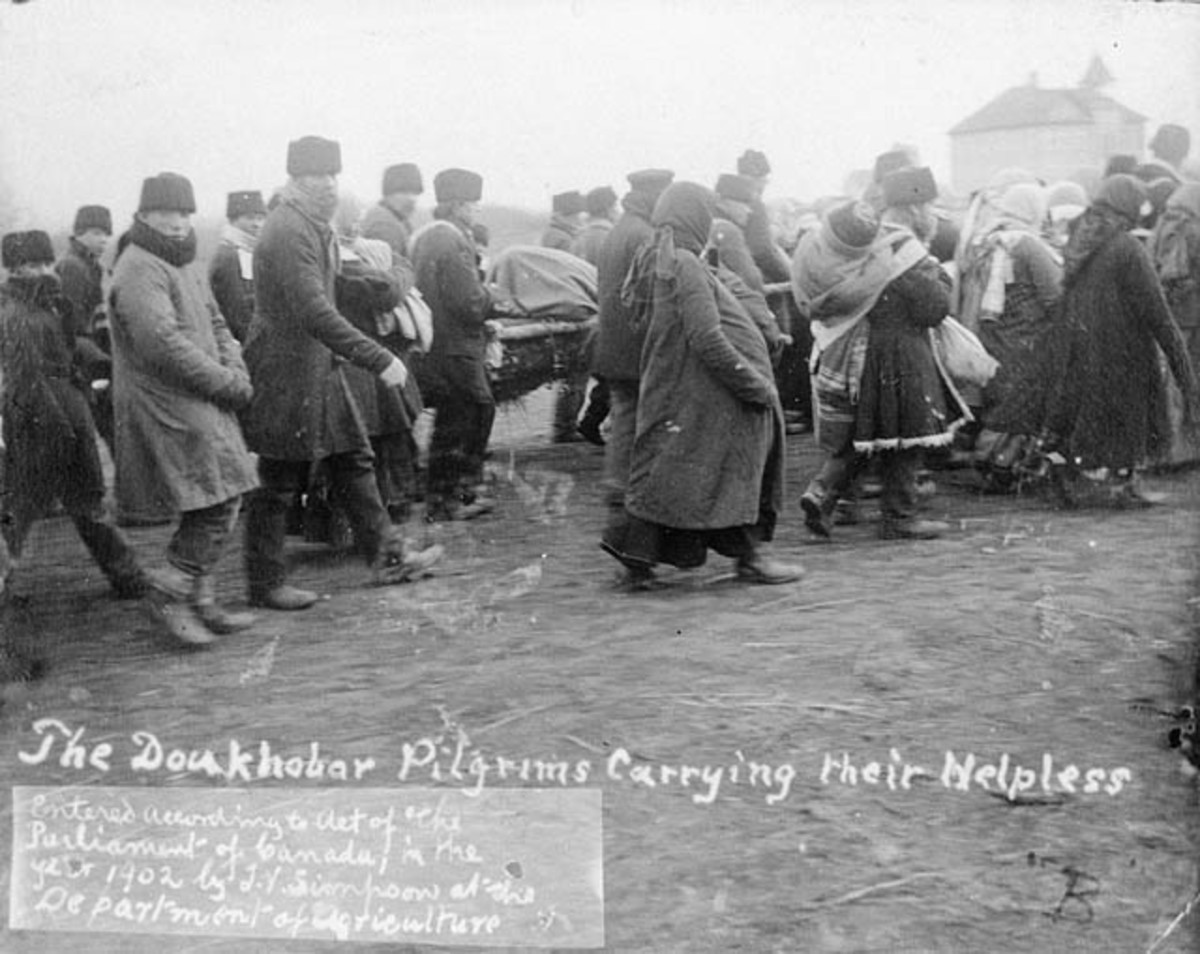 Doukhobors in Canada in 1902.