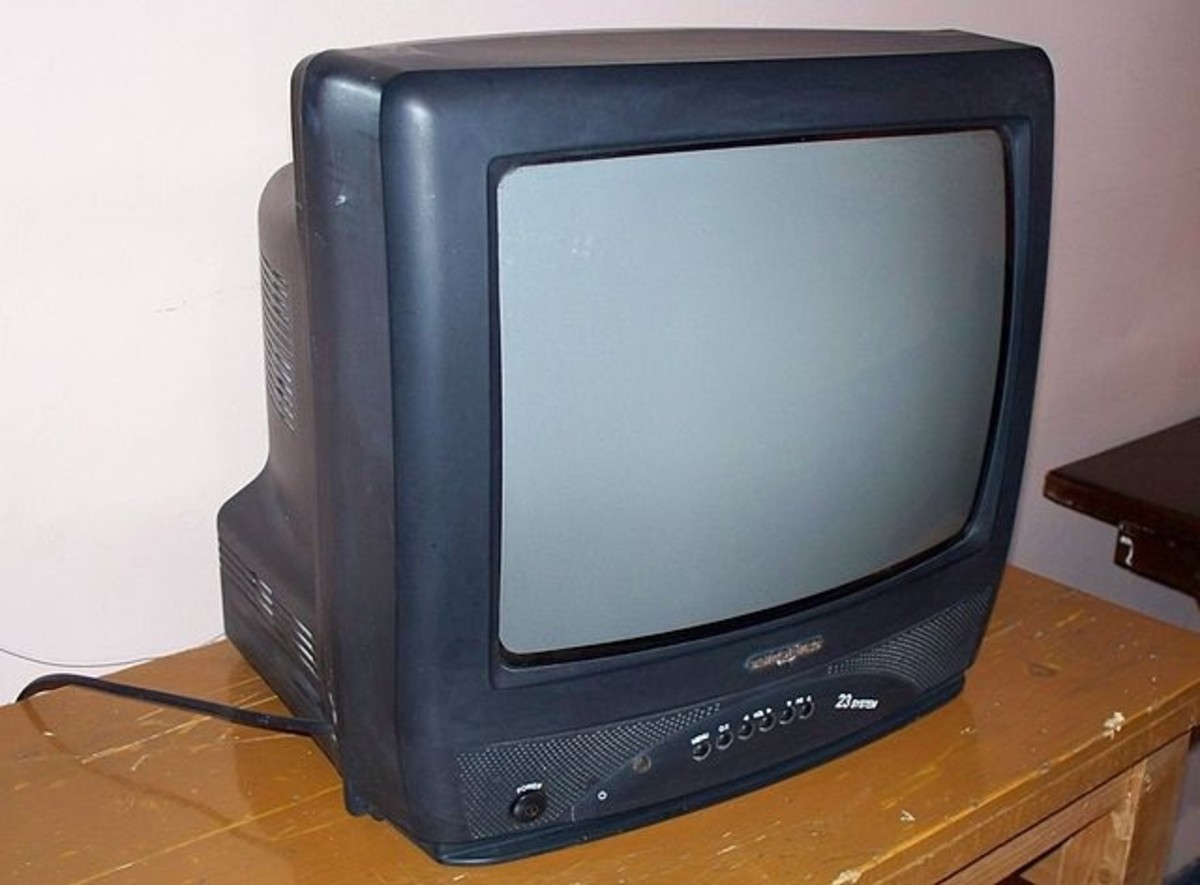 This television would now be thought of as cumbersome. At the time it was considered as fashionable as the flat screen is thought of now.