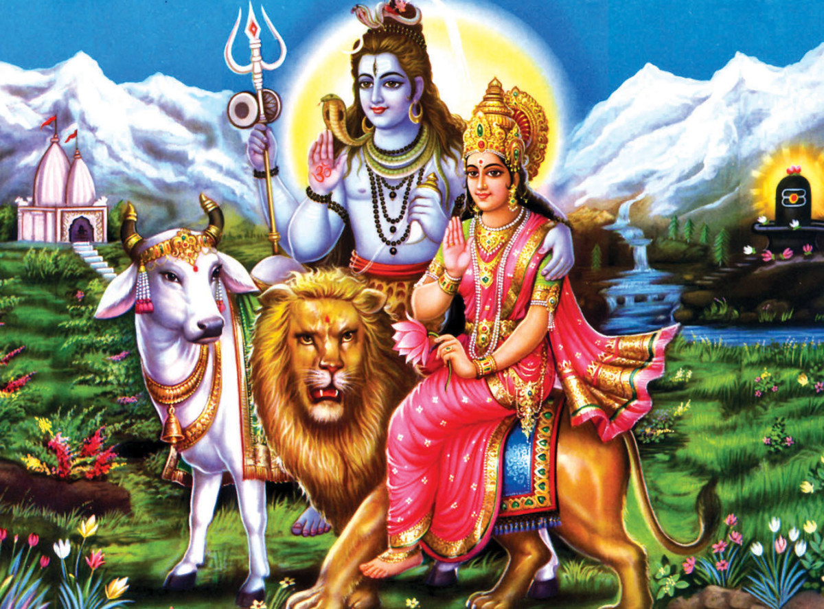 The Divine Couple - Shiva and Paarvati ....