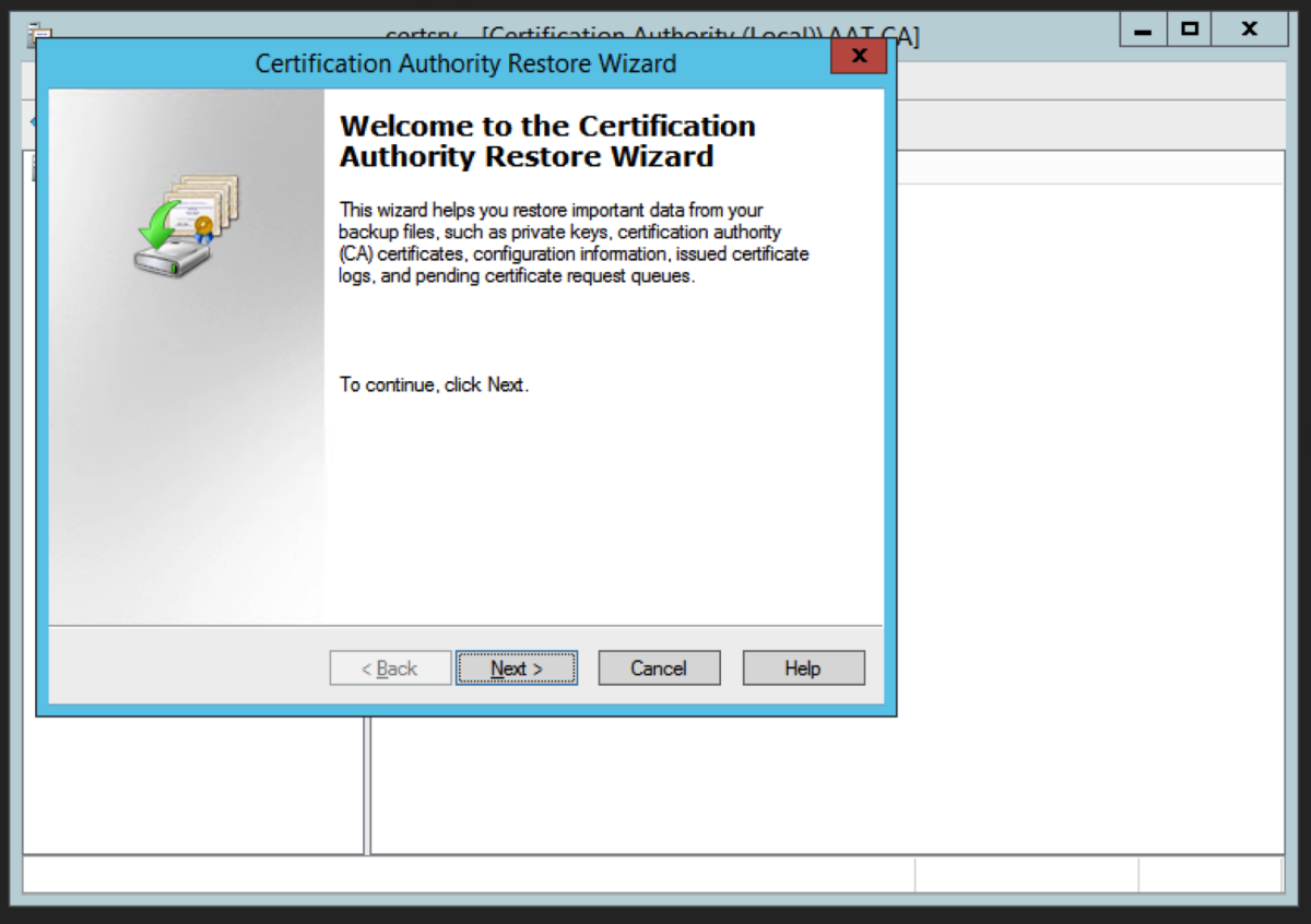 Migrate the Root Certificate Authority to Windows Server 2019 - 31