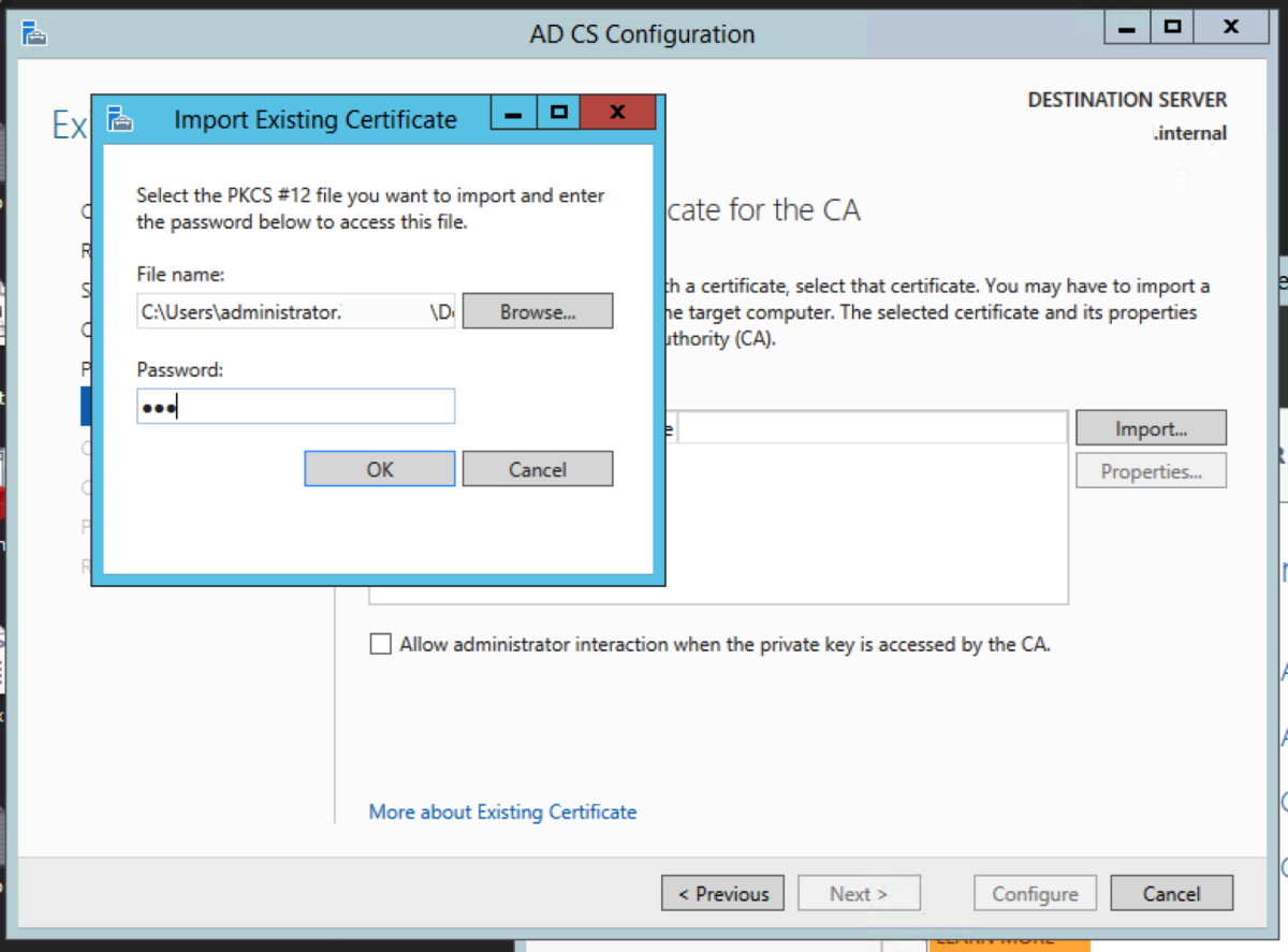 Migrate the Root Certificate Authority to Windows Server 2019 - 90