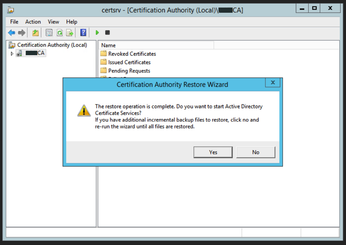 Migrate the Root Certificate Authority to Windows Server 2019 - 30