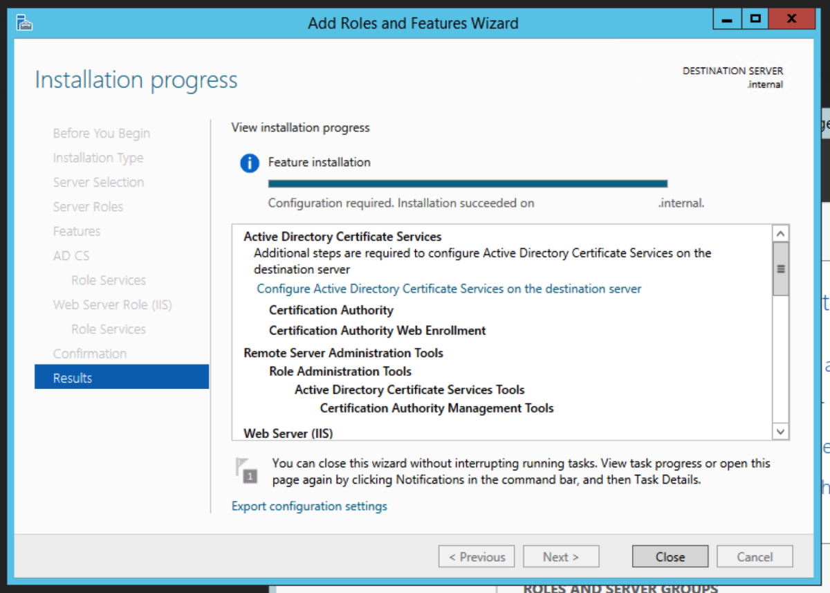 Migrate the Root Certificate Authority to Windows Server 2019 - 76