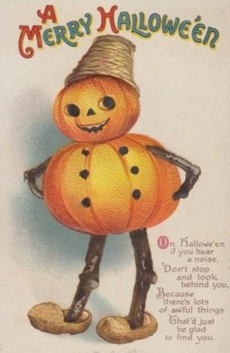 free cross stitch pattern Halloween pumpkin man