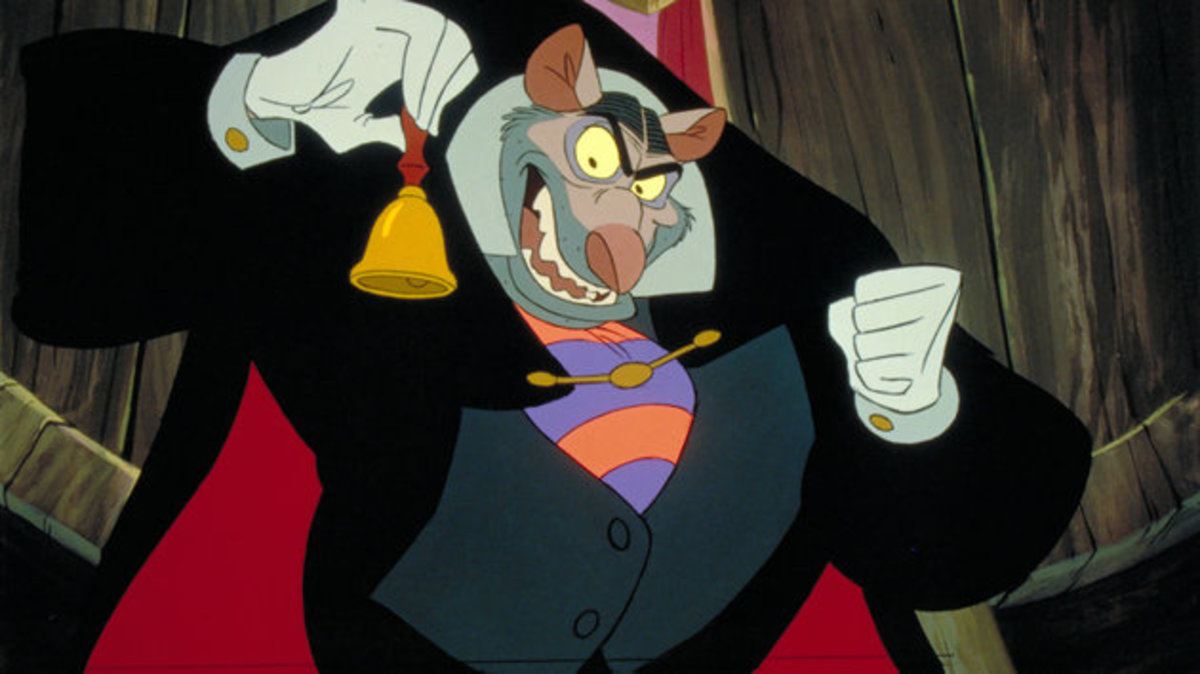 Fulfilling a life's ambition of appearing in a Disney film, Price's performance turns Ratigan into a larger-than-life classic Disney baddie.