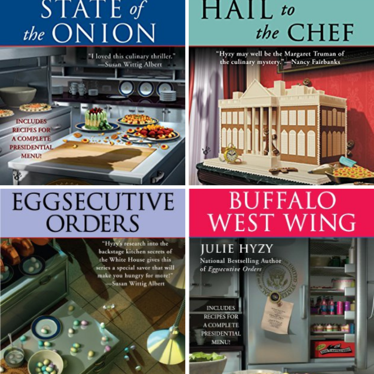 These are the first four books in the White House Chef Mystery Series.