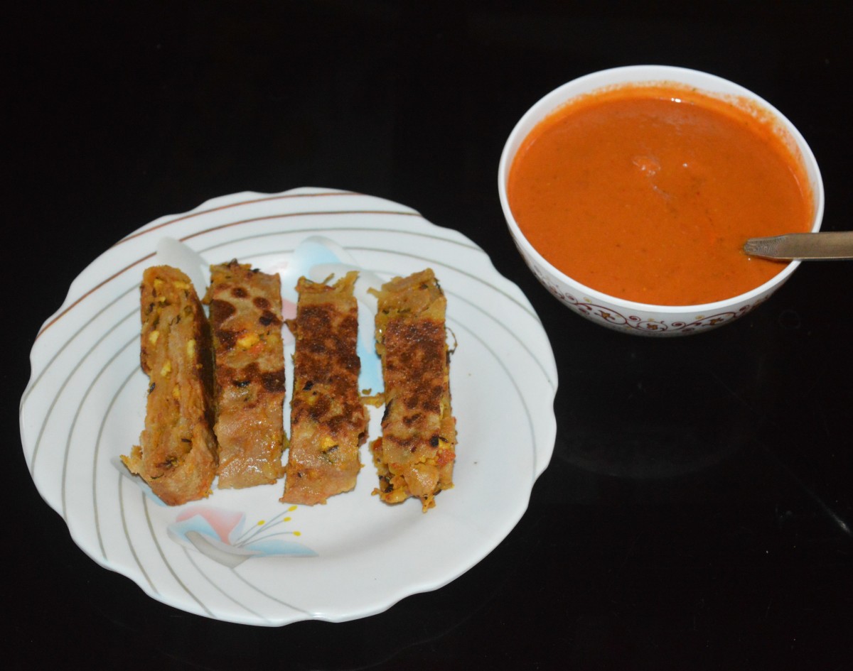 Serve them hot with red chutney or a spicy sauce. Enjoy this healthy and delicious breakfast! 