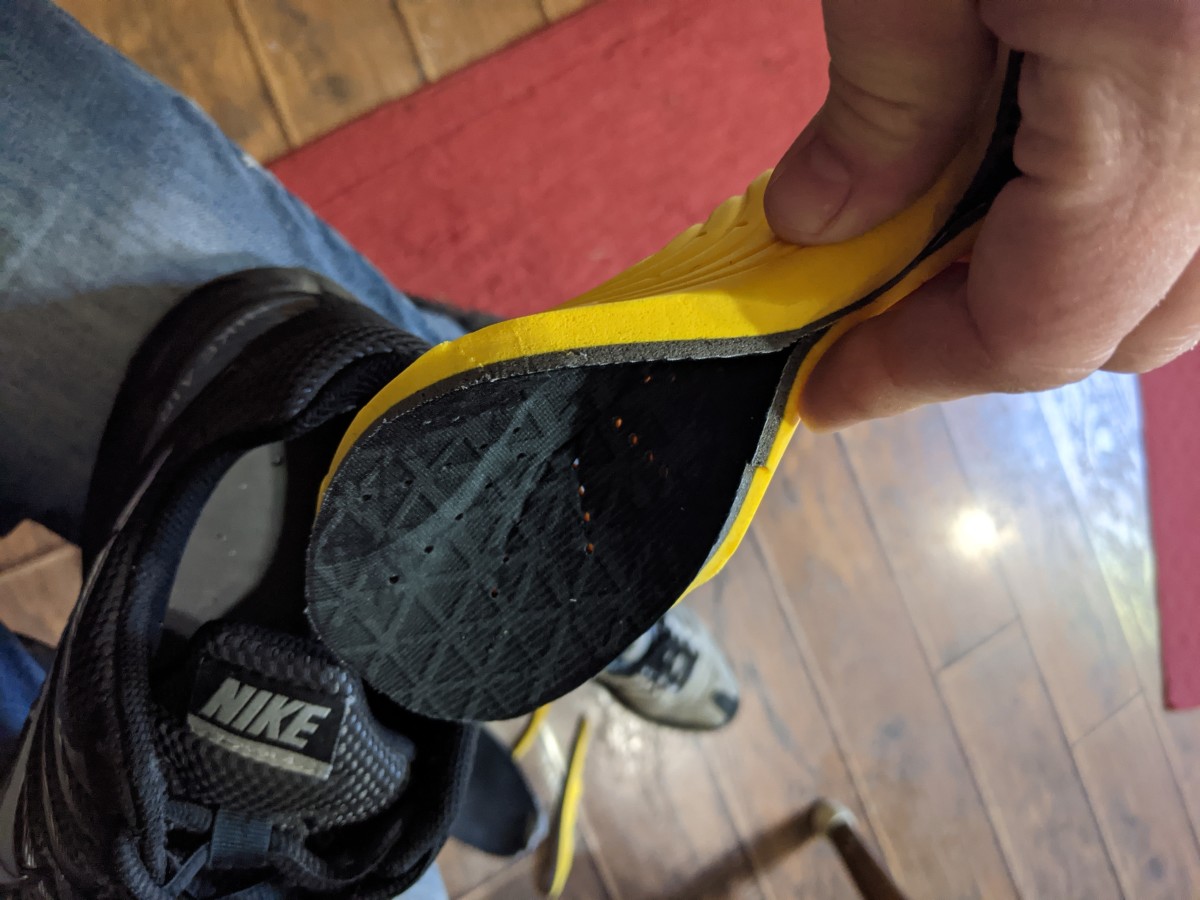 Bend to insert into shoe